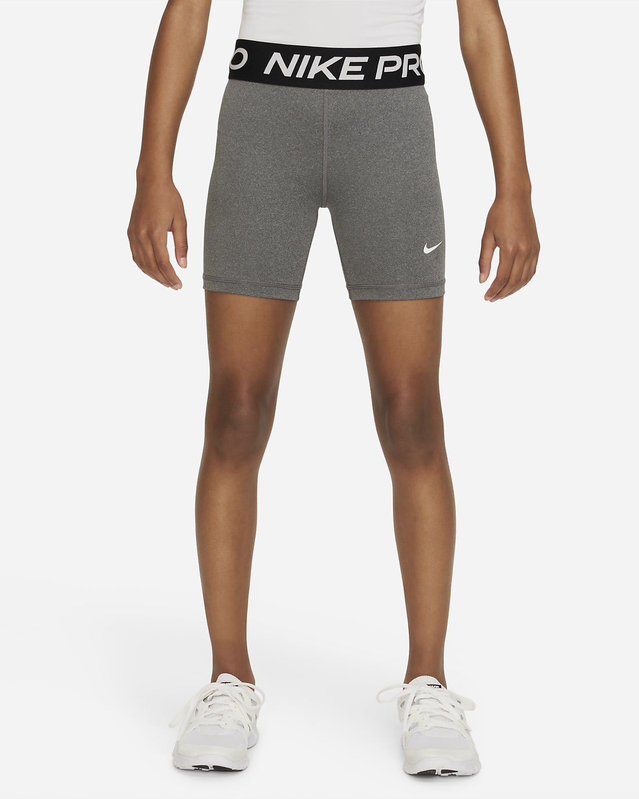 Nike Pro Dri-FIT shorts (13 cm) til store barn (jente)
