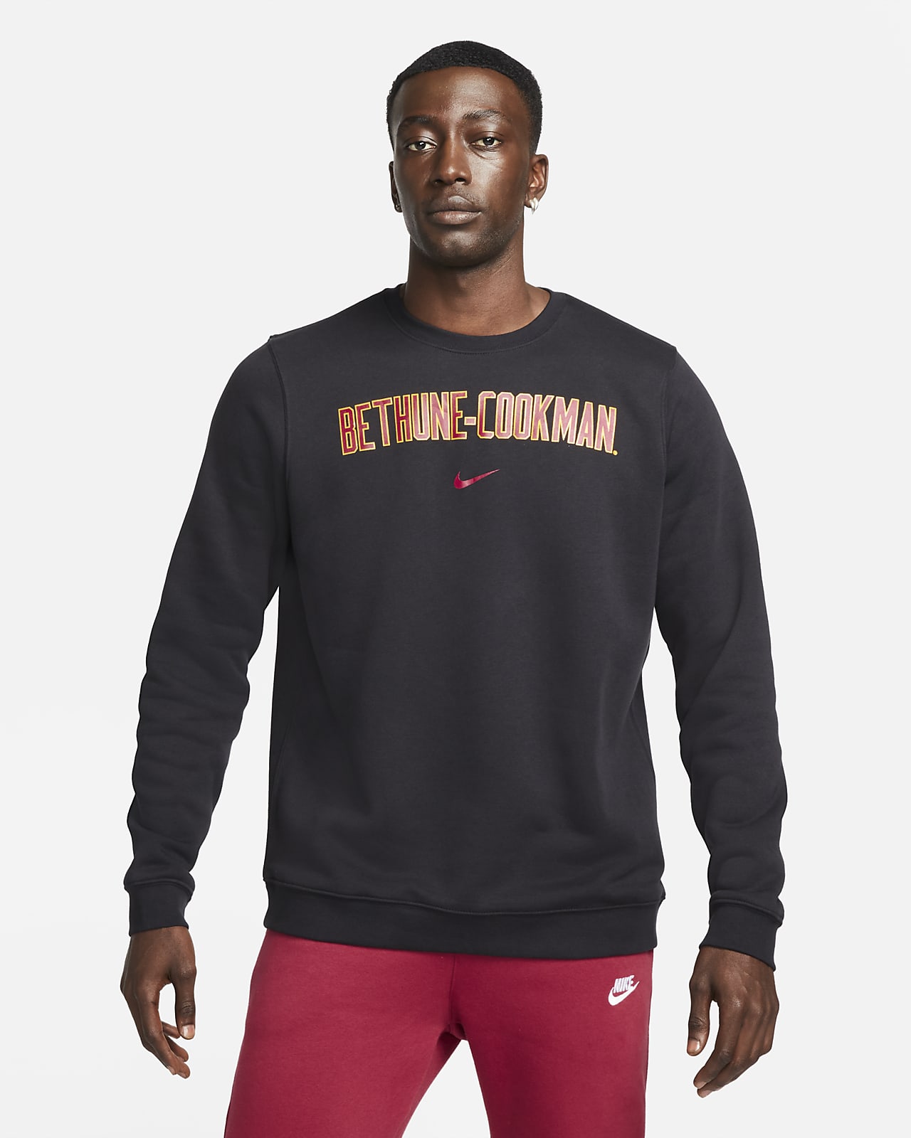 Nike College Club Fleece (Bethune-Cookman) Crew Sweatshirt