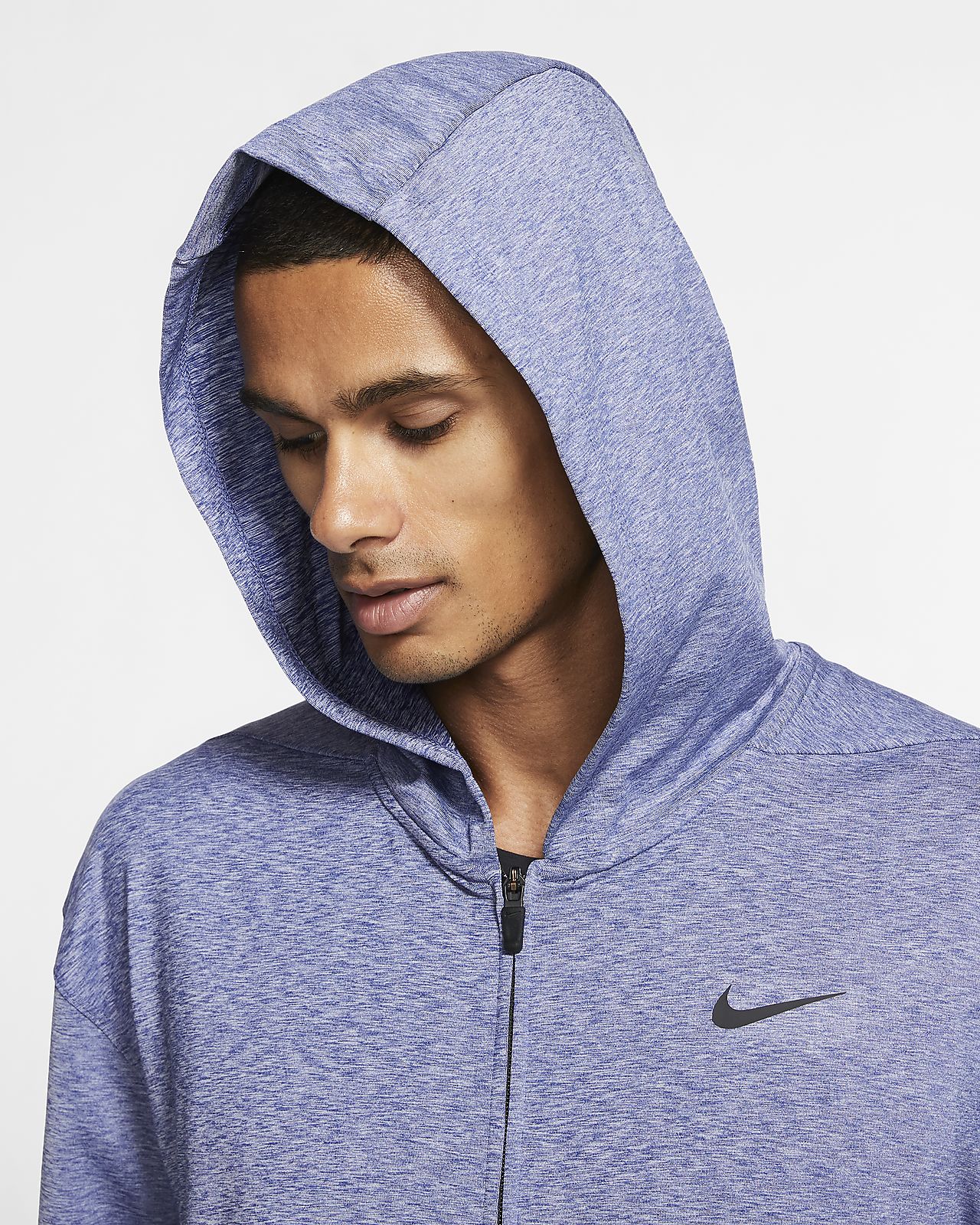 blue nike dri fit hoodie