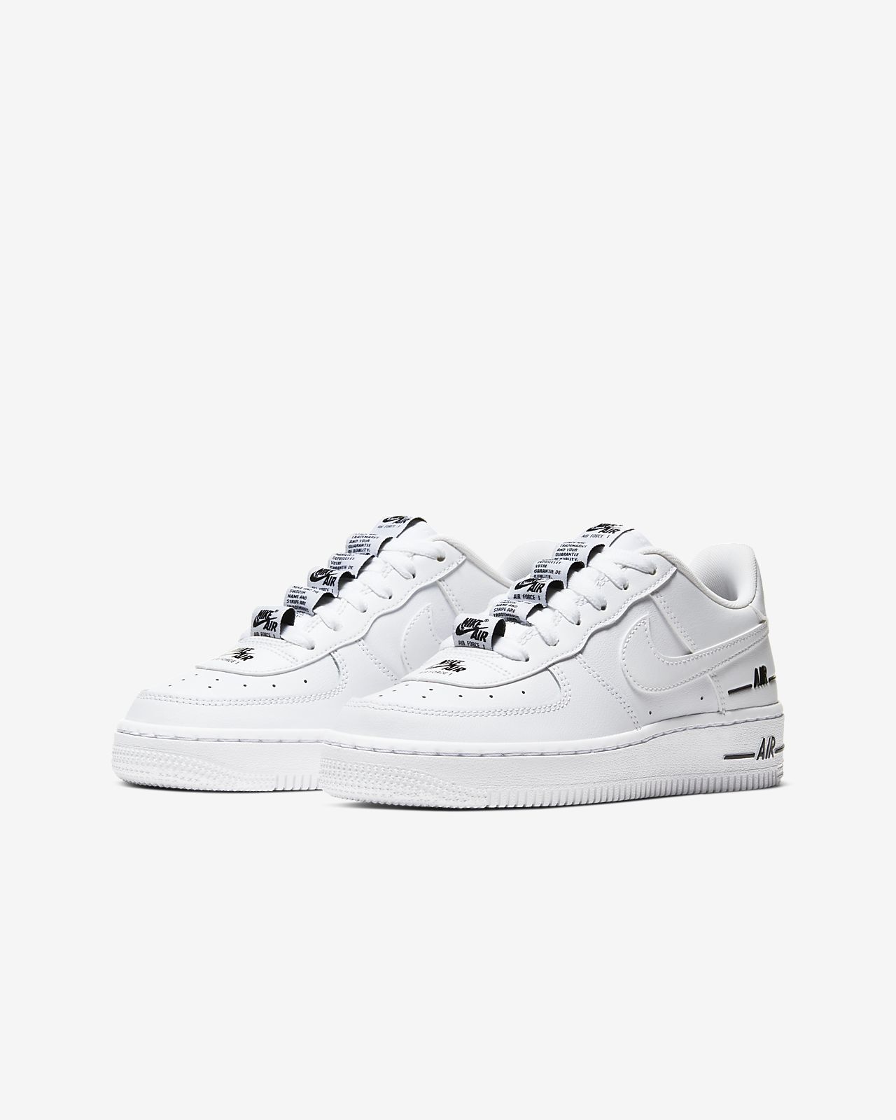 nike light grey air force 1 lv8 3 trainers junior