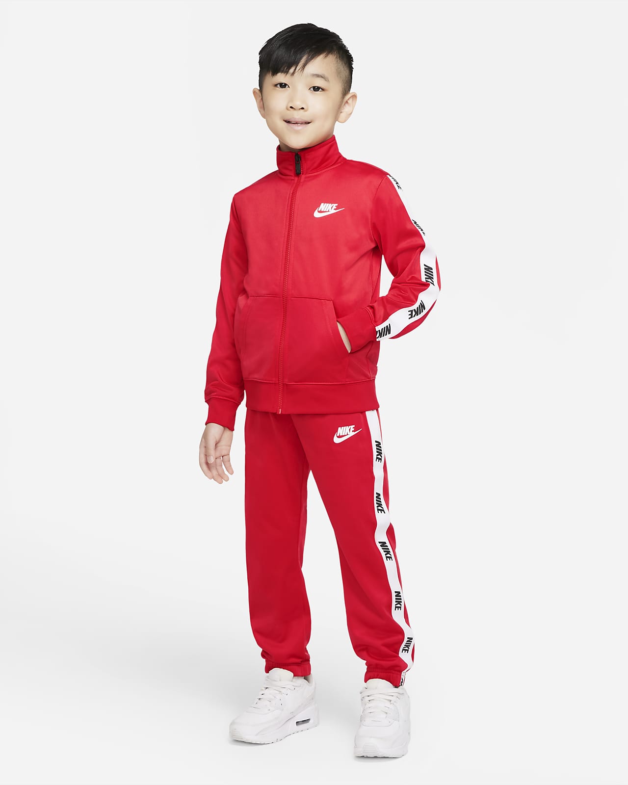 Conjunto de entrenamiento para niños talla pequeña Nike Sportswear