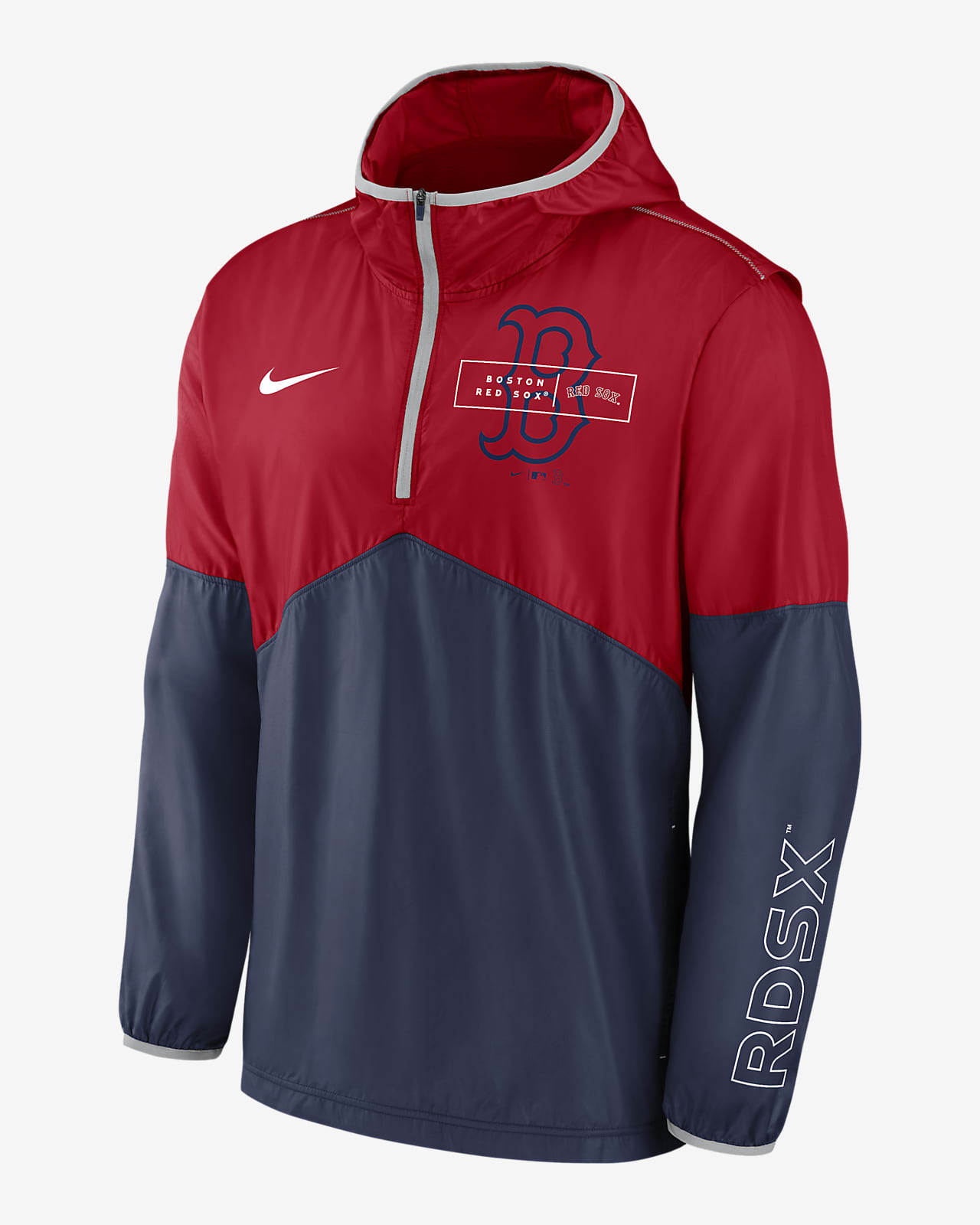 Nike Overview (MLB Boston Red Sox) Men's 1/2-Zip Jacket