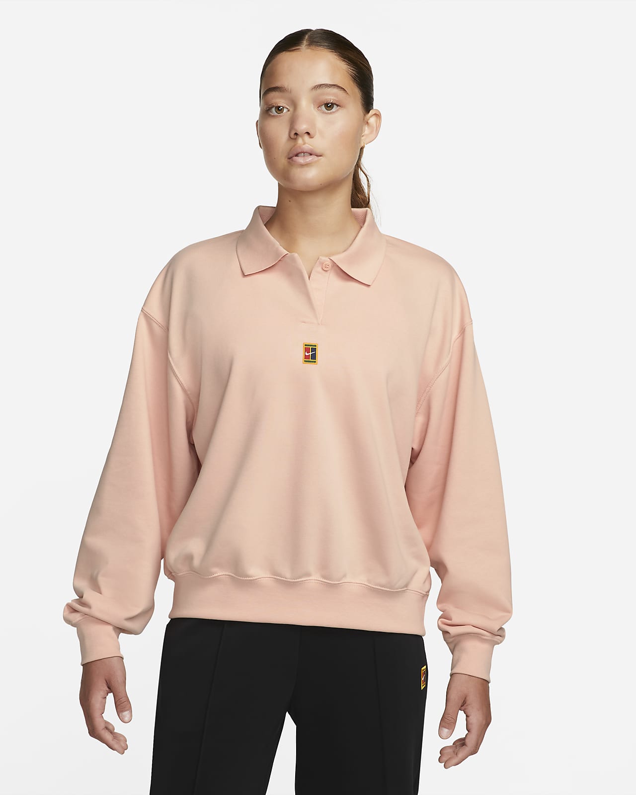 NikeCourt Dri-FIT Heritage-tennispolo til kvinder