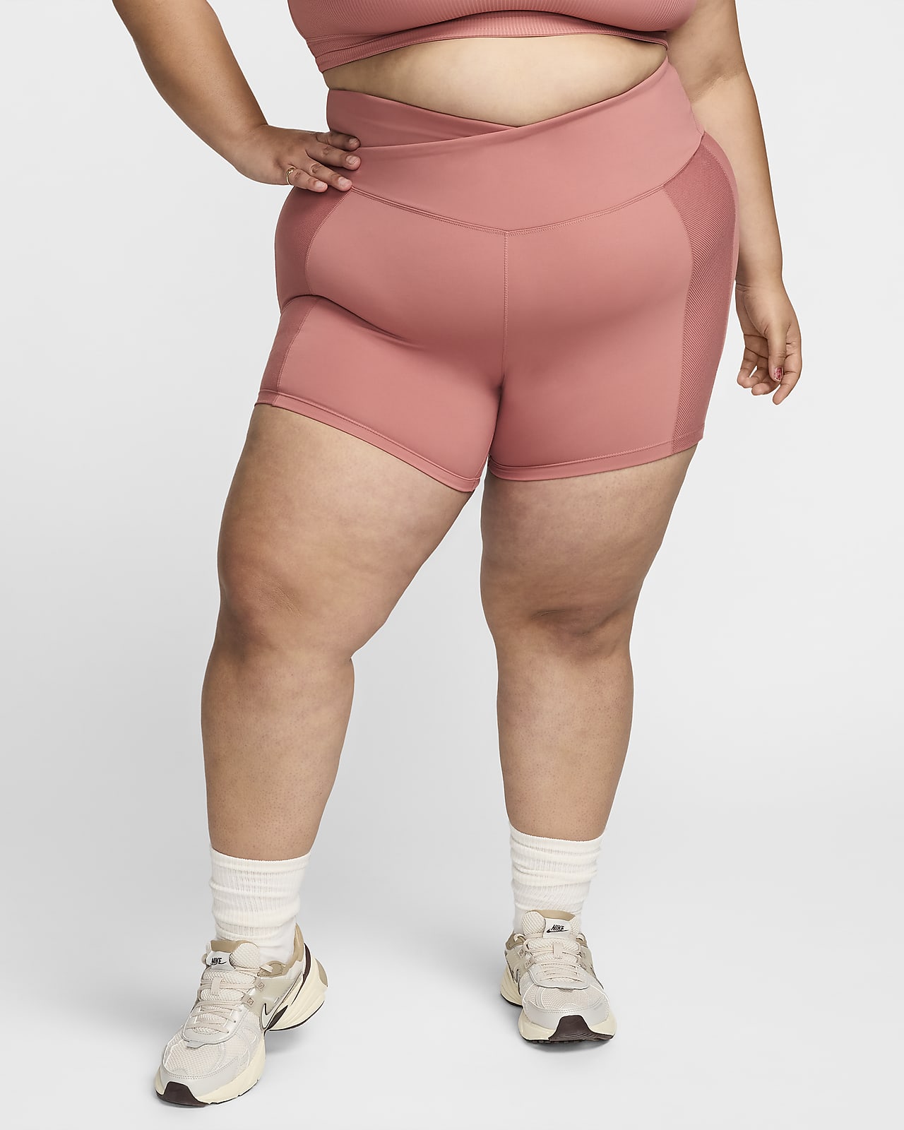 Nike One Wrap Women's High-Waisted 5" Biker Shorts (Plus Size)