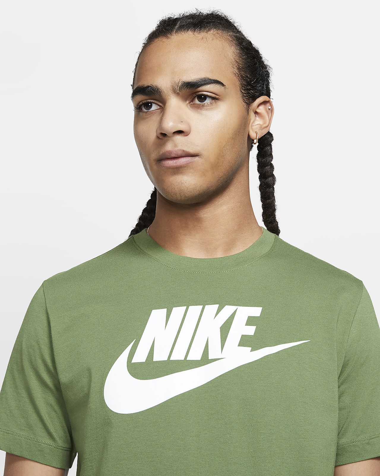 black and green nike t shirt