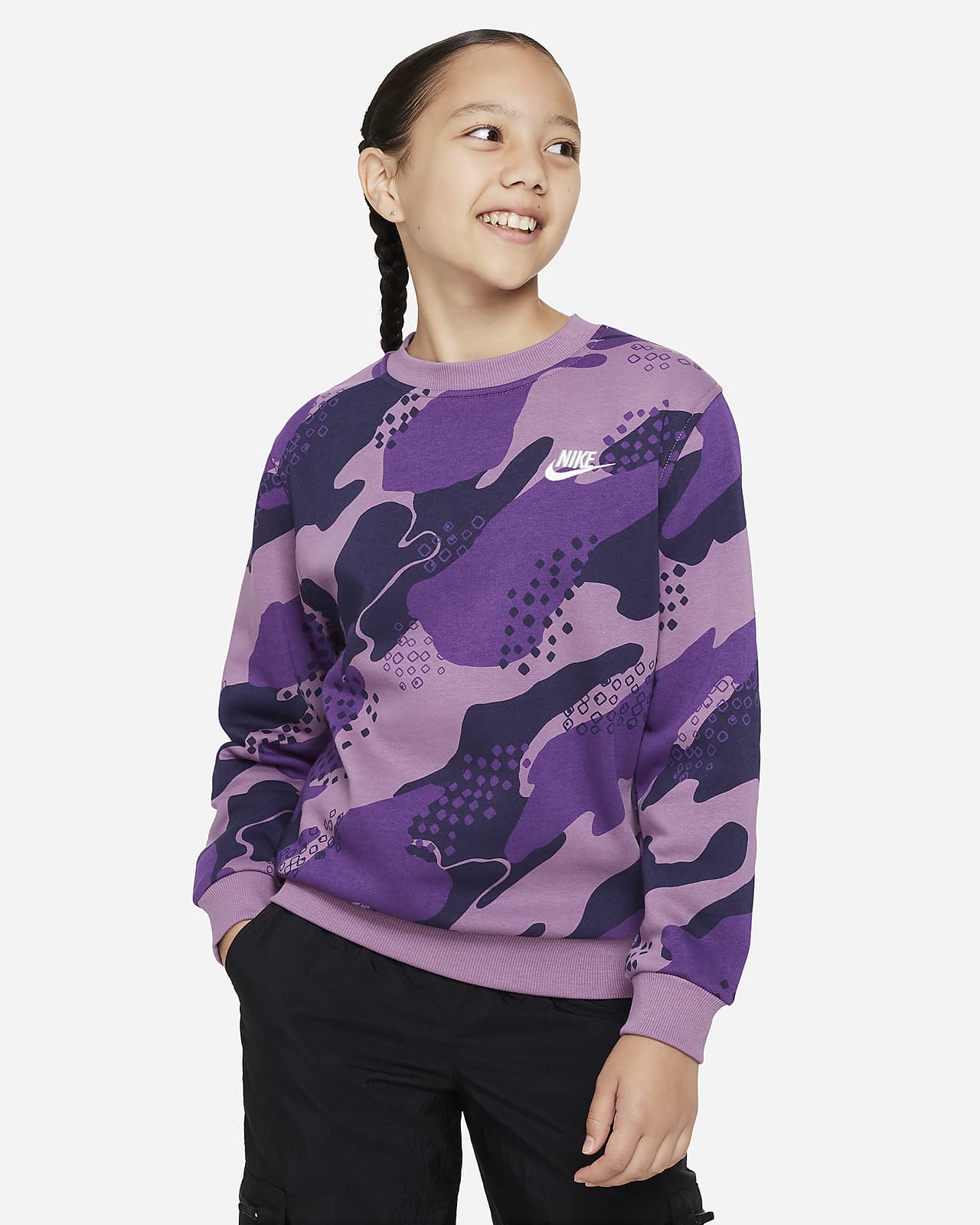 Nike Sportswear Club Fleece Big Kids' Sweatshirt