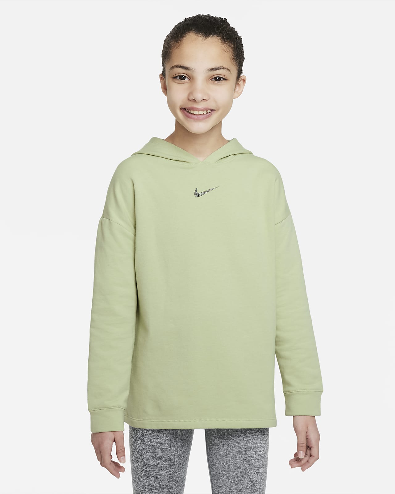 Φλις μπλούζα Nike Yoga για μεγάλα κορίτσια