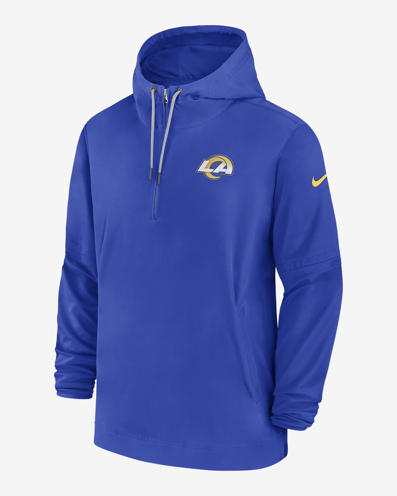 Los Angeles Rams Sideline Men’s Nike NFL 1/2-Zip Hooded Jacket