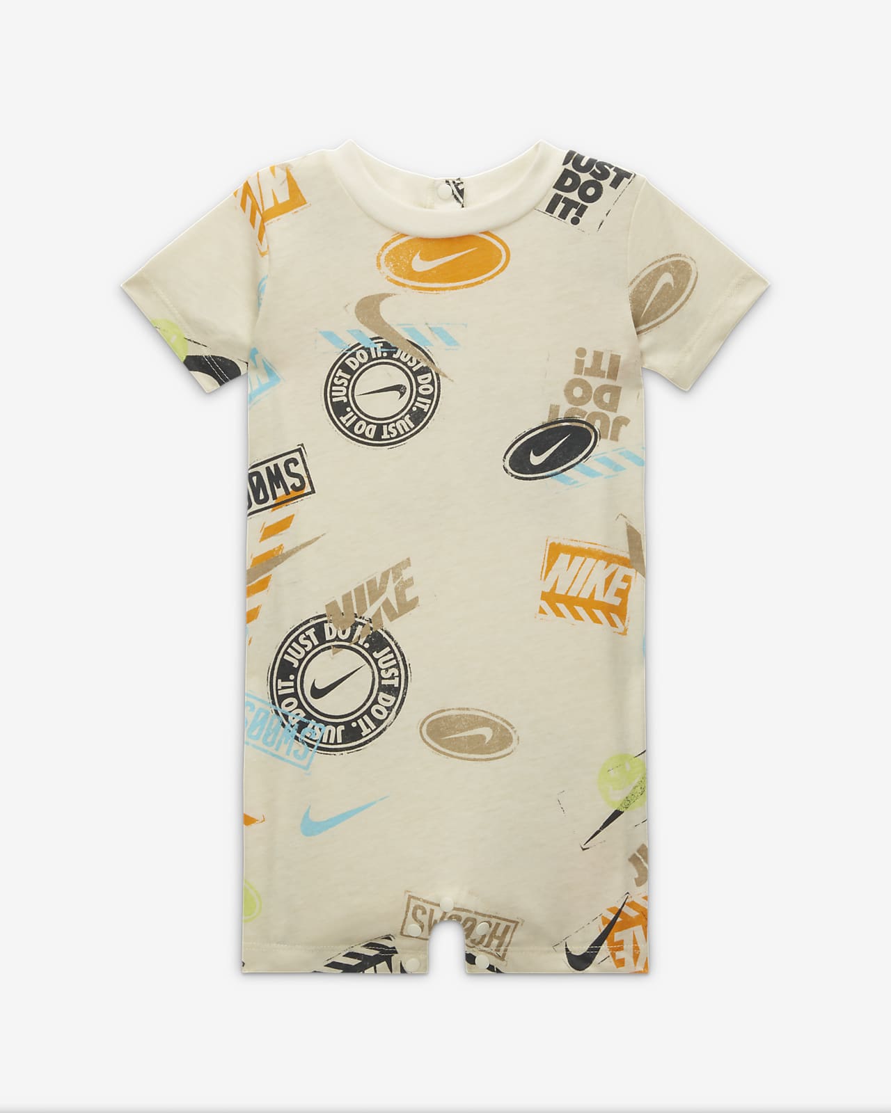 Krátký kojenecký overal Nike Wild Air s potiskem