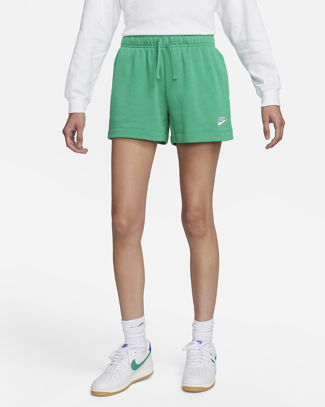 Shorts de tiro medio para mujer Nike Sportswear Club Fleece