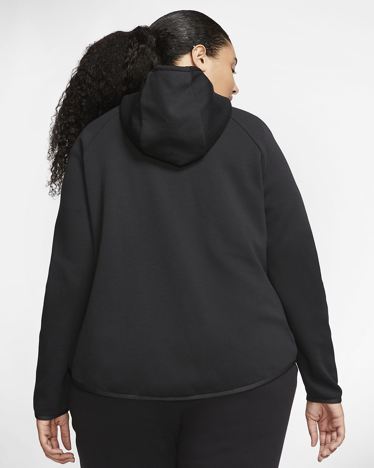 Nike Air hooded zipper Dames zwart wit