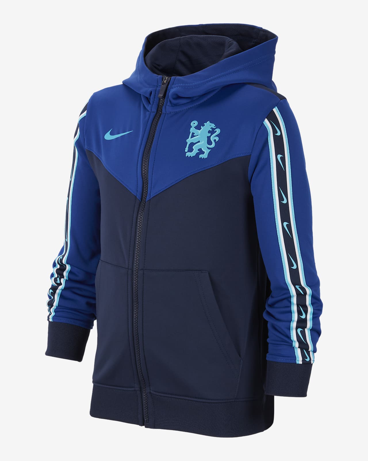 Chelsea F.C. Repeat Older Kids' Nike Dri-FIT Full-Zip Hoodie