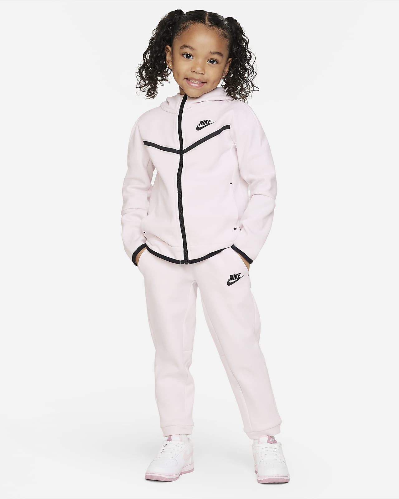 Set med huvtröja och byxor Nike Sportswear Tech Fleece för små barn