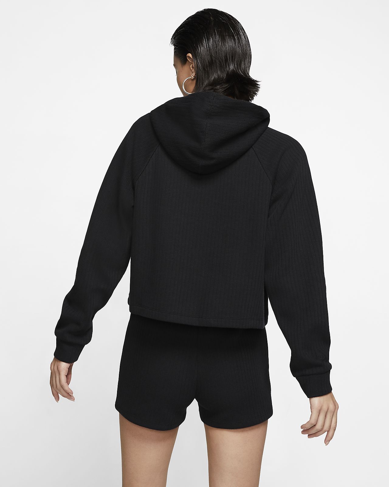 Felpa con cappuccio a costine Sportswear Felpa con cappuccio a costine Sportswear