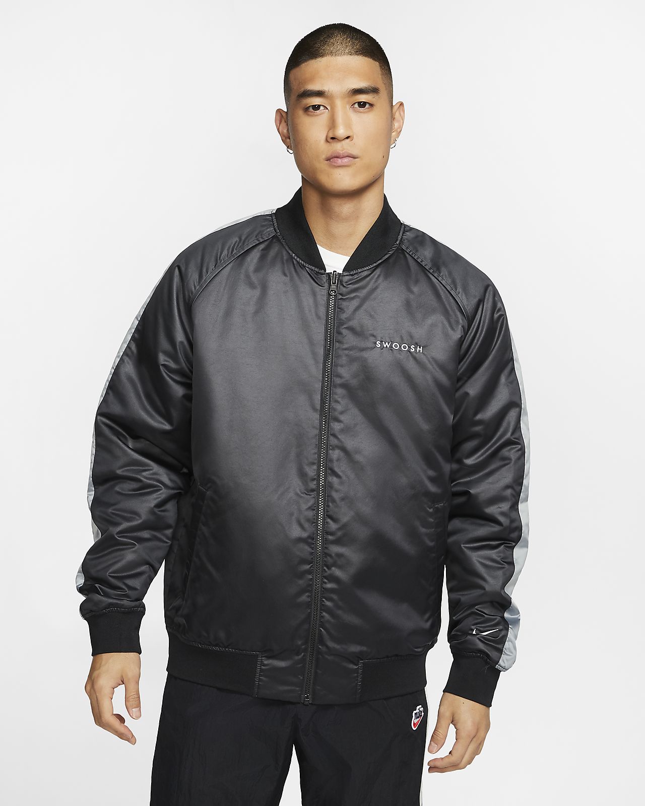 Nike Sportswear Swoosh Web-Bomberjacke für Herren Nike Sportswear Swoosh Web-Bomberjacke für Herren