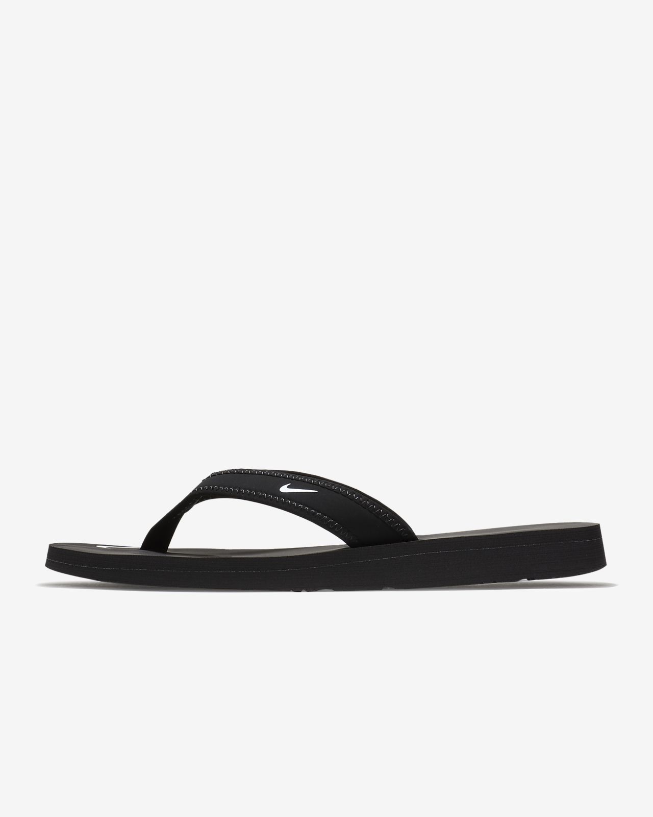 black nike flip flops womens