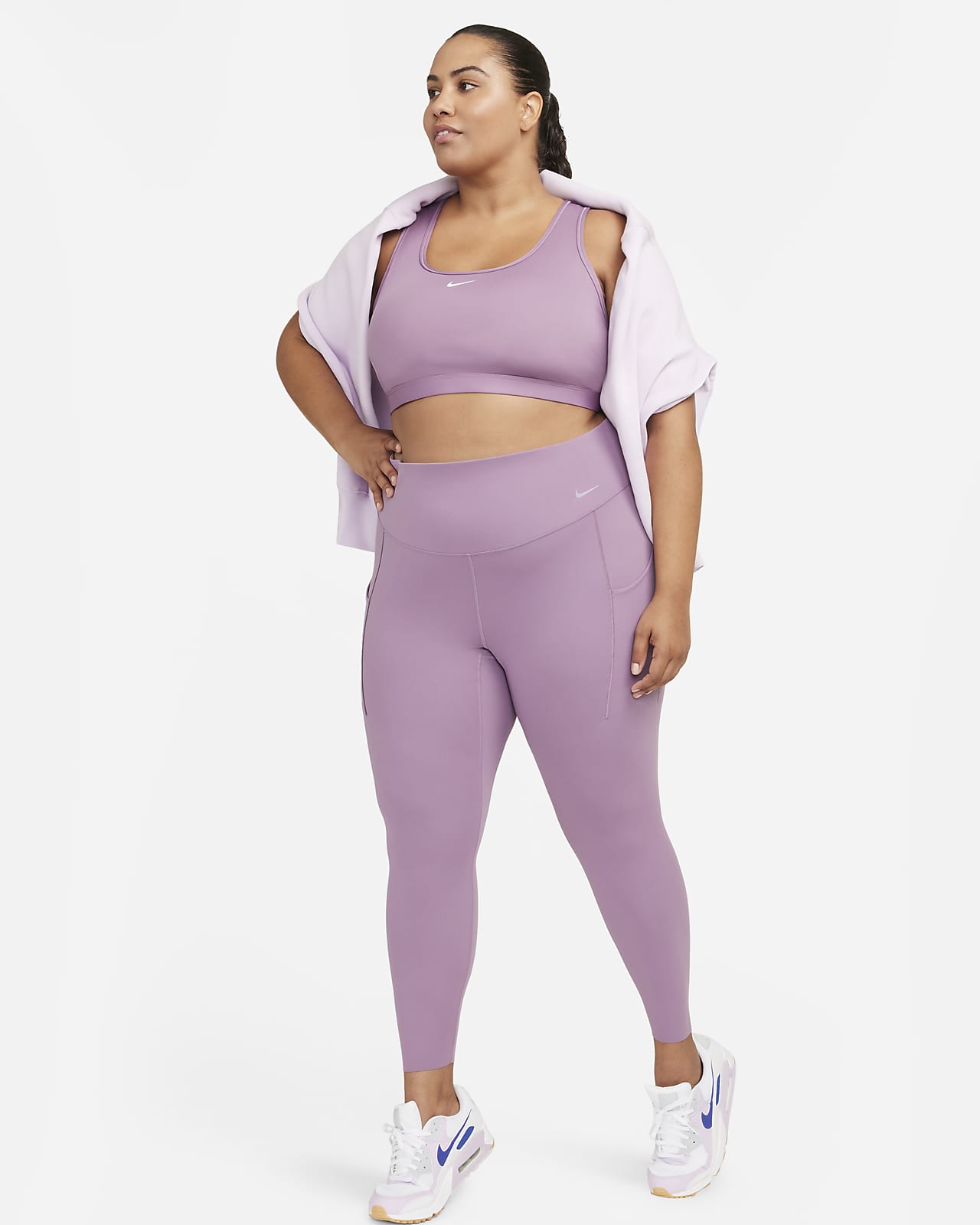 Nike Universa Women's Medium-Support High-Waisted 7/8 Leggings with Pockets (Plus Size)