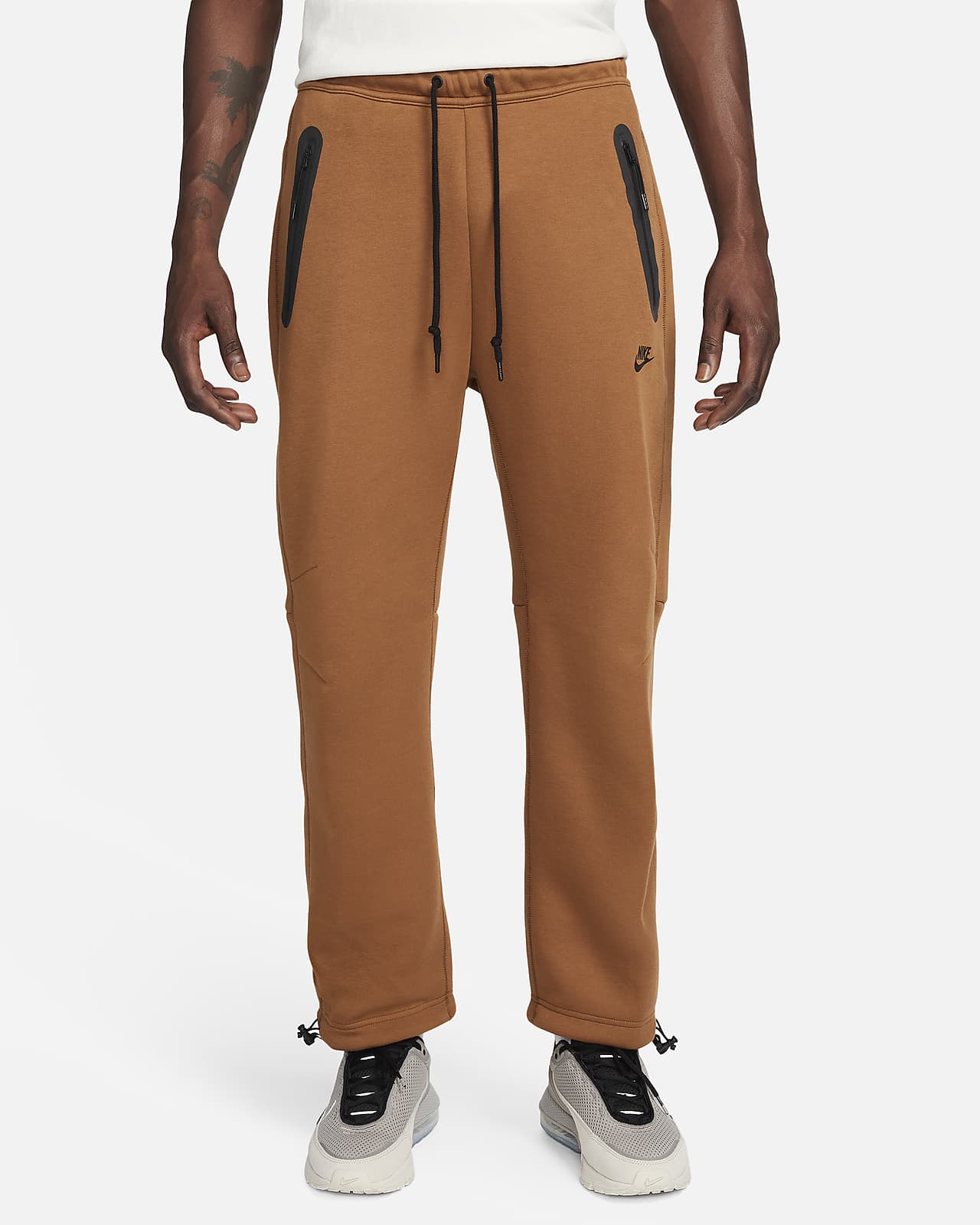 Męskie spodnie dresowe o luźnym kroju u dołu Nike Sportswear Tech Fleece