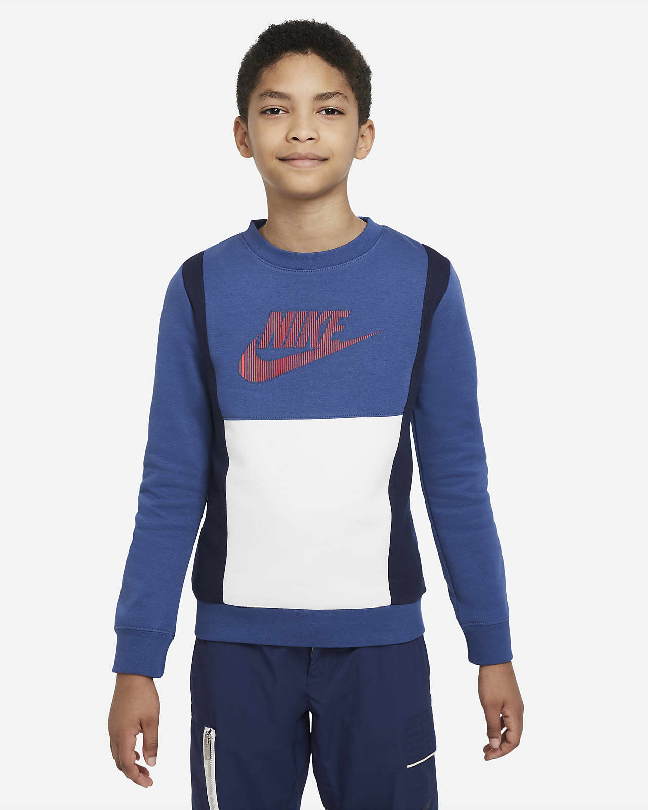 Sweat-shirt en tissu Fleece Nike Sportswear pour Garçon plus âgé