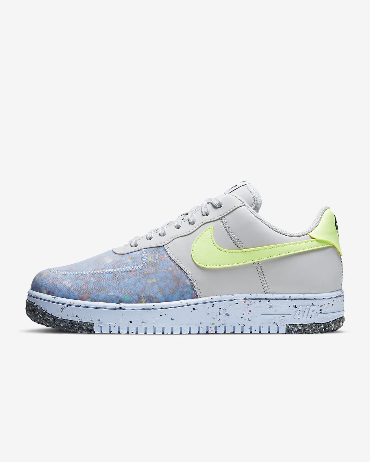 air force 1 crater faux leather and mesh sneakers
