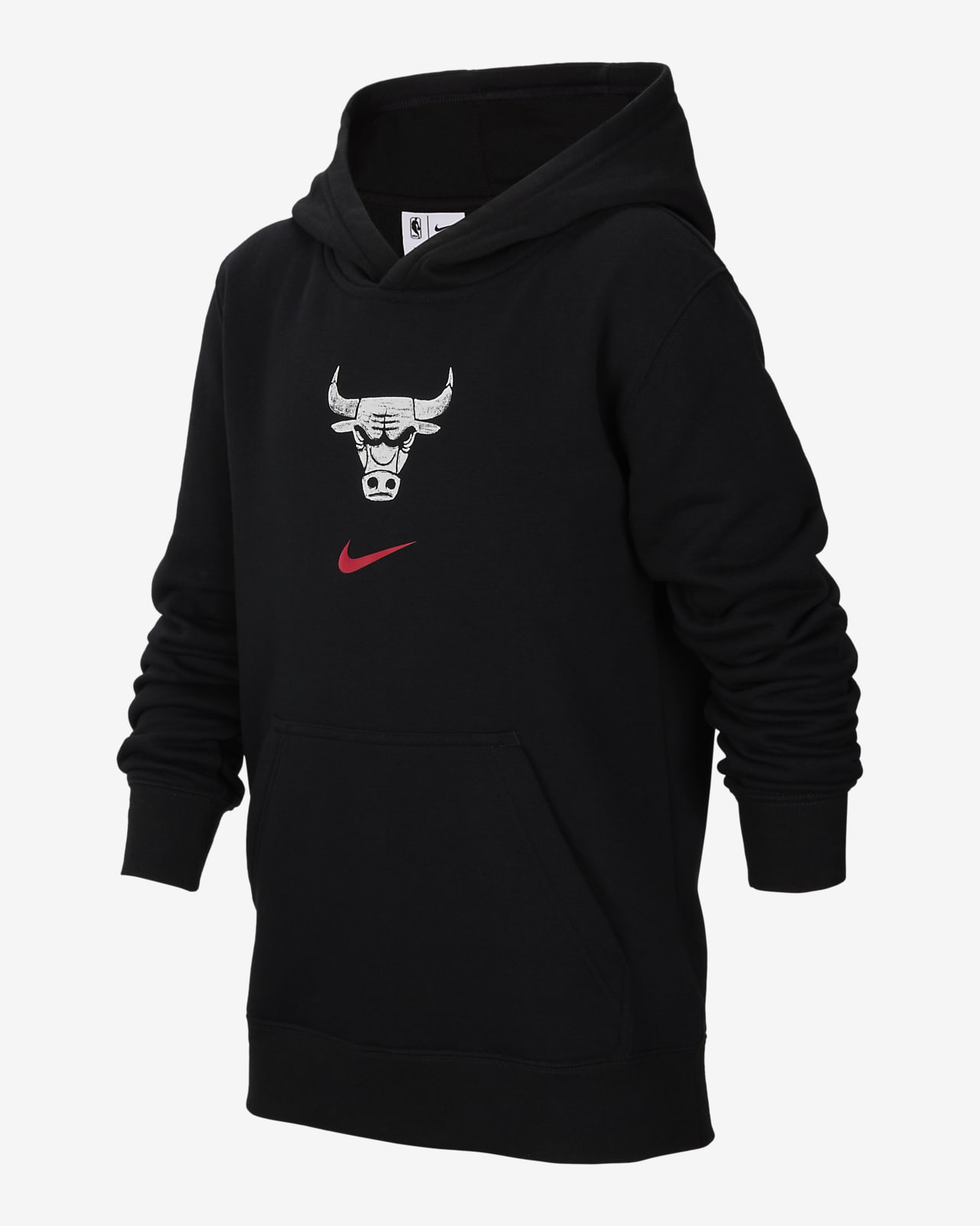 Chicago Bulls Club City Edition Nike NBA-s belebújós, kapucnis pulóver nagyobb gyerekeknek (fiúknak)