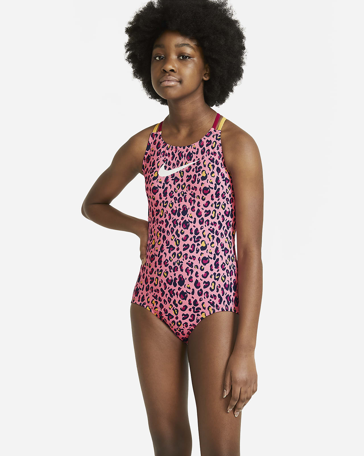 Nike Big Kids' (Girls') Spiderback 1-Piece Swimsuit