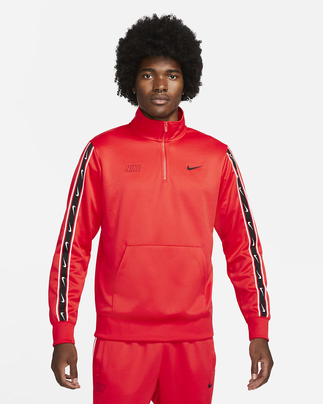 Maglia con zip a metà lunghezza Nike Sportswear Repeat – Uomo