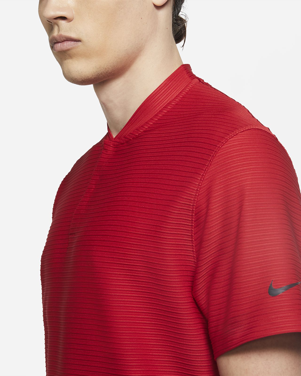 red nike tiger woods polo