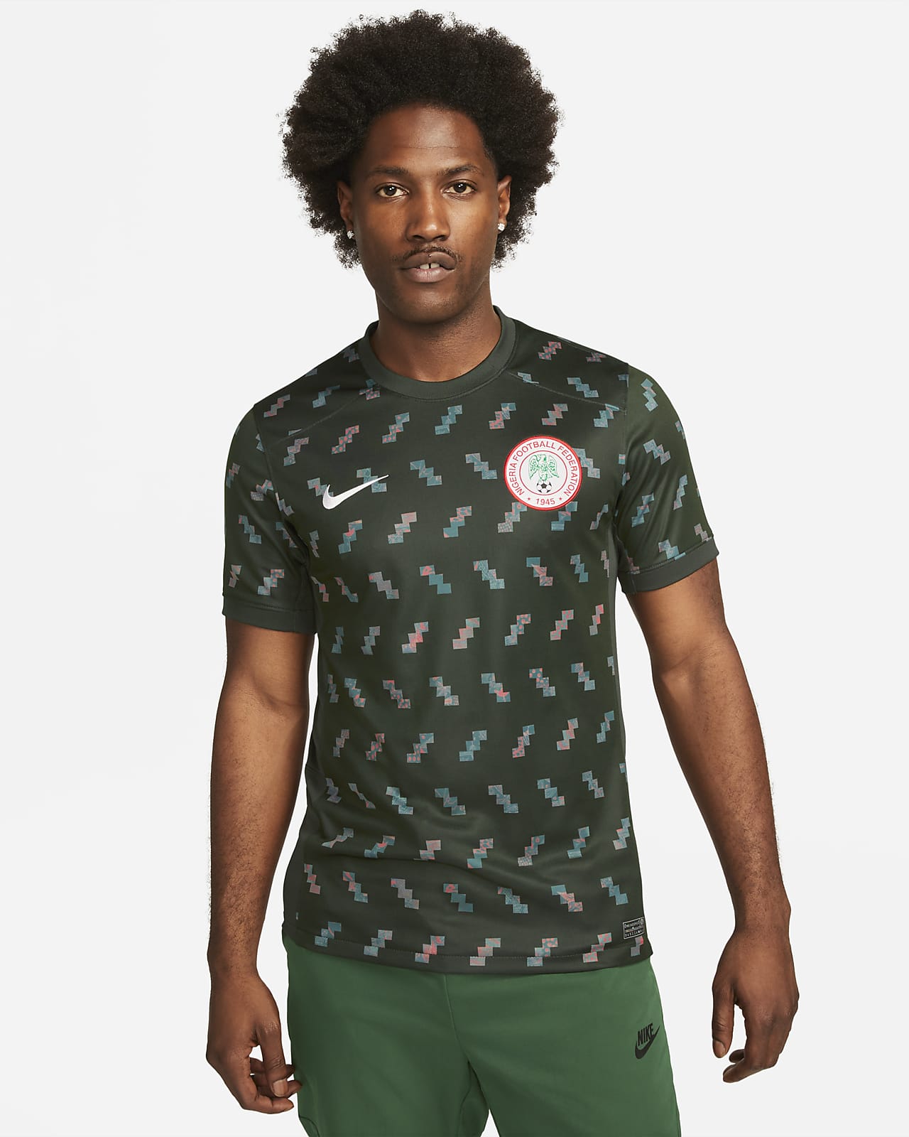 Jersey de fútbol Nike Dri-FIT de Nigeria visitante 2023 Stadium para hombre