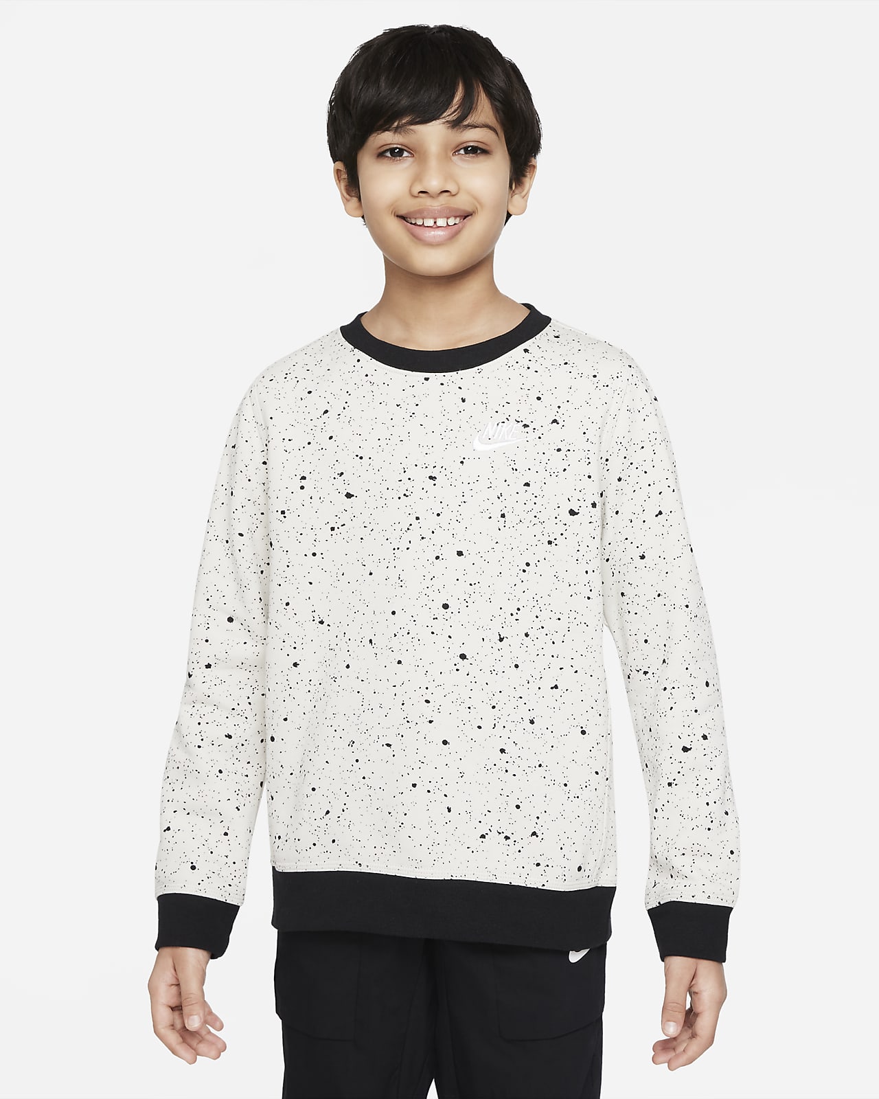 Sezóní tričko Nike Sportswear s potiskem pro větší děti (chlapce)