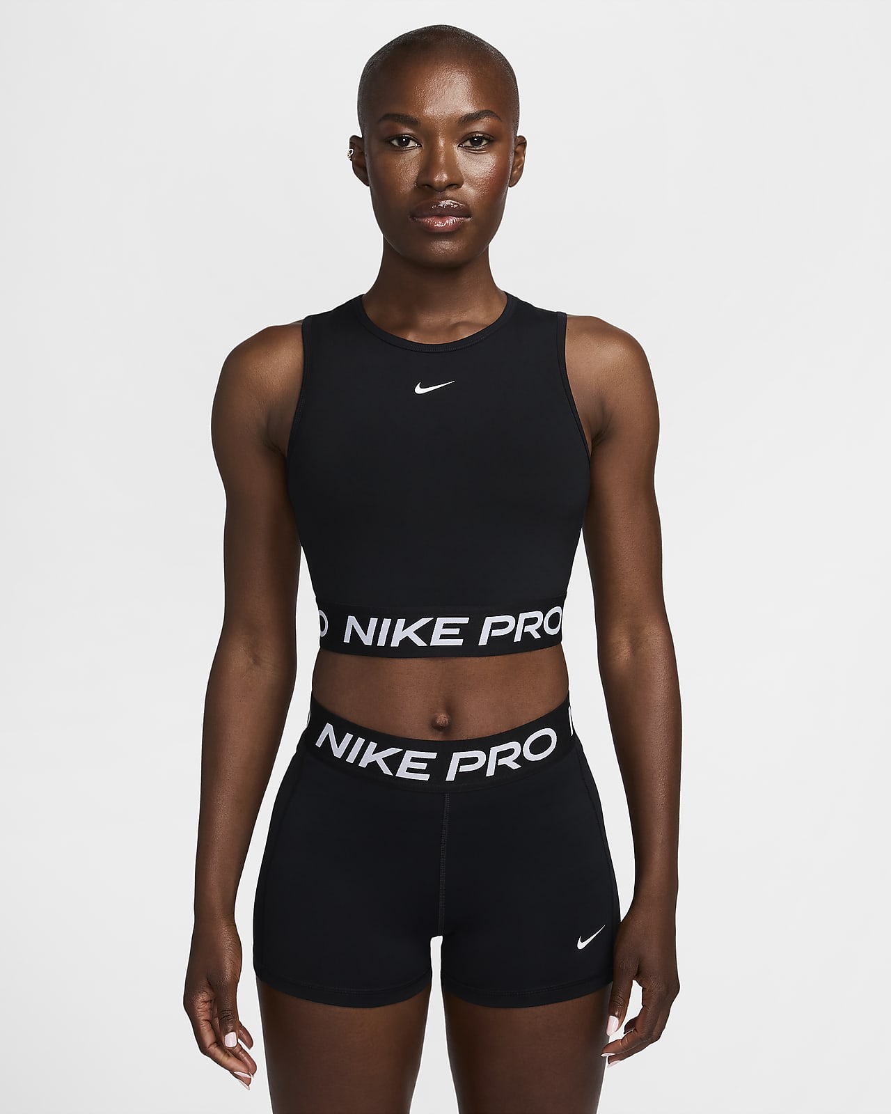 Nike Pro Women's Dri-FIT Cropped Tank Top. Nike SE