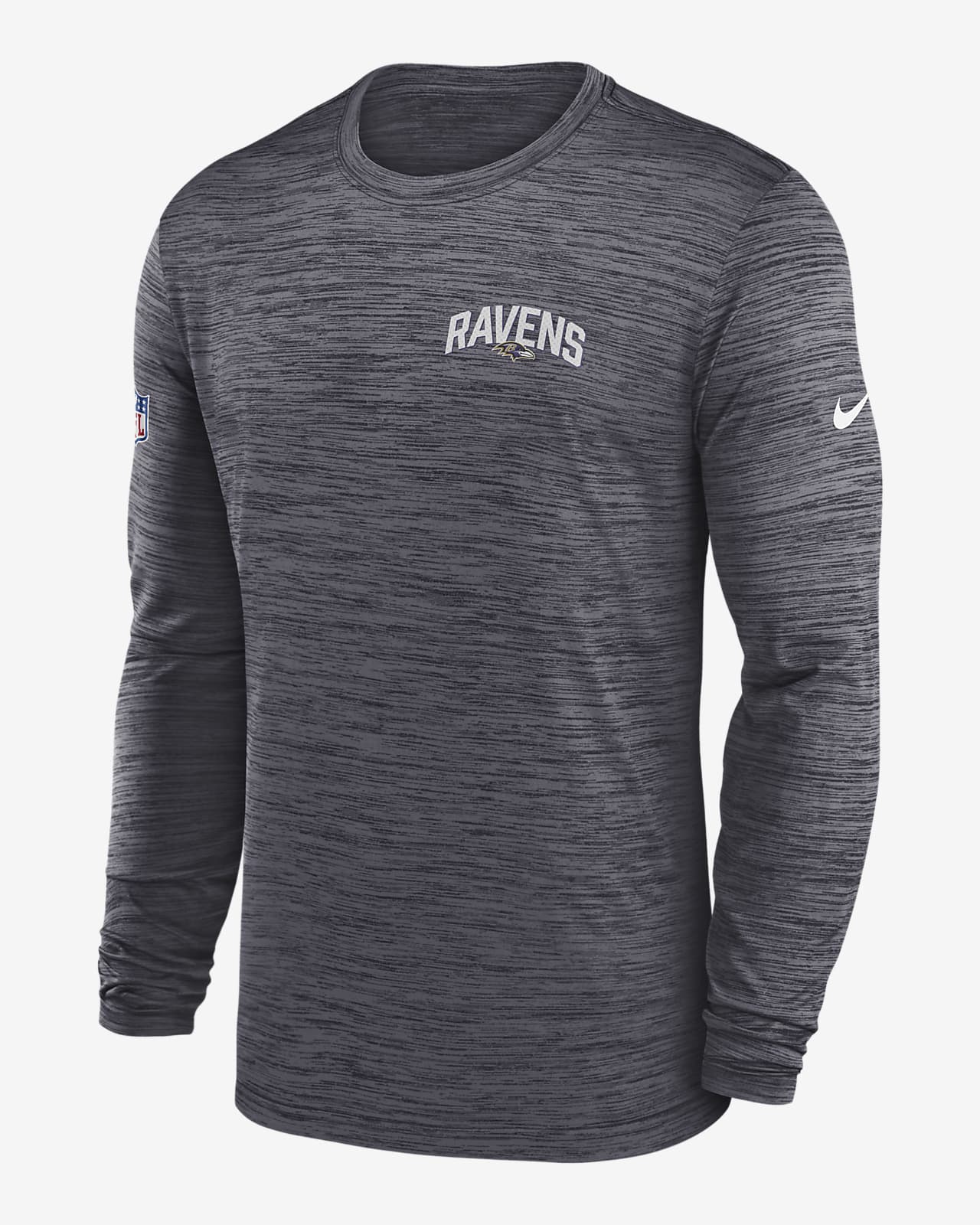 Nike Dri-FIT Velocity Athletic Stack (NFL Baltimore Ravens) Men's Long-Sleeve T-Shirt