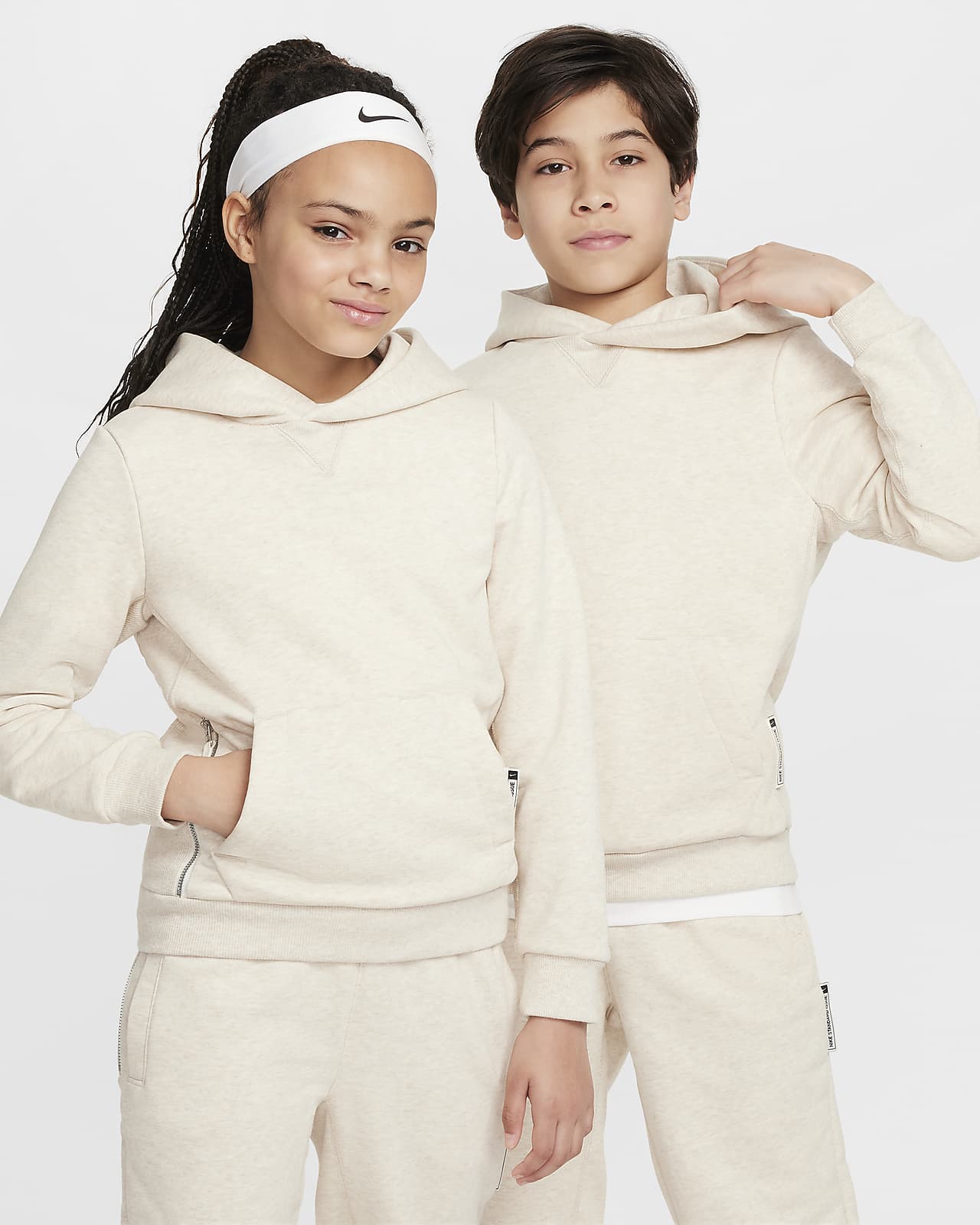 Sudadera con gorro de básquetbol Dri-FIT de tejido Fleece para niños talla grande Nike Standard Issue