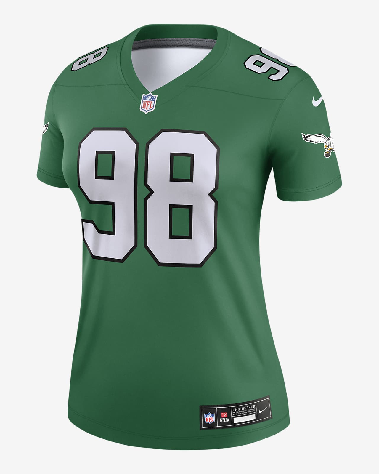 Jersey Nike Dri-FIT de la NFL Legend para mujer Jalen Carter Philadelphia Eagles