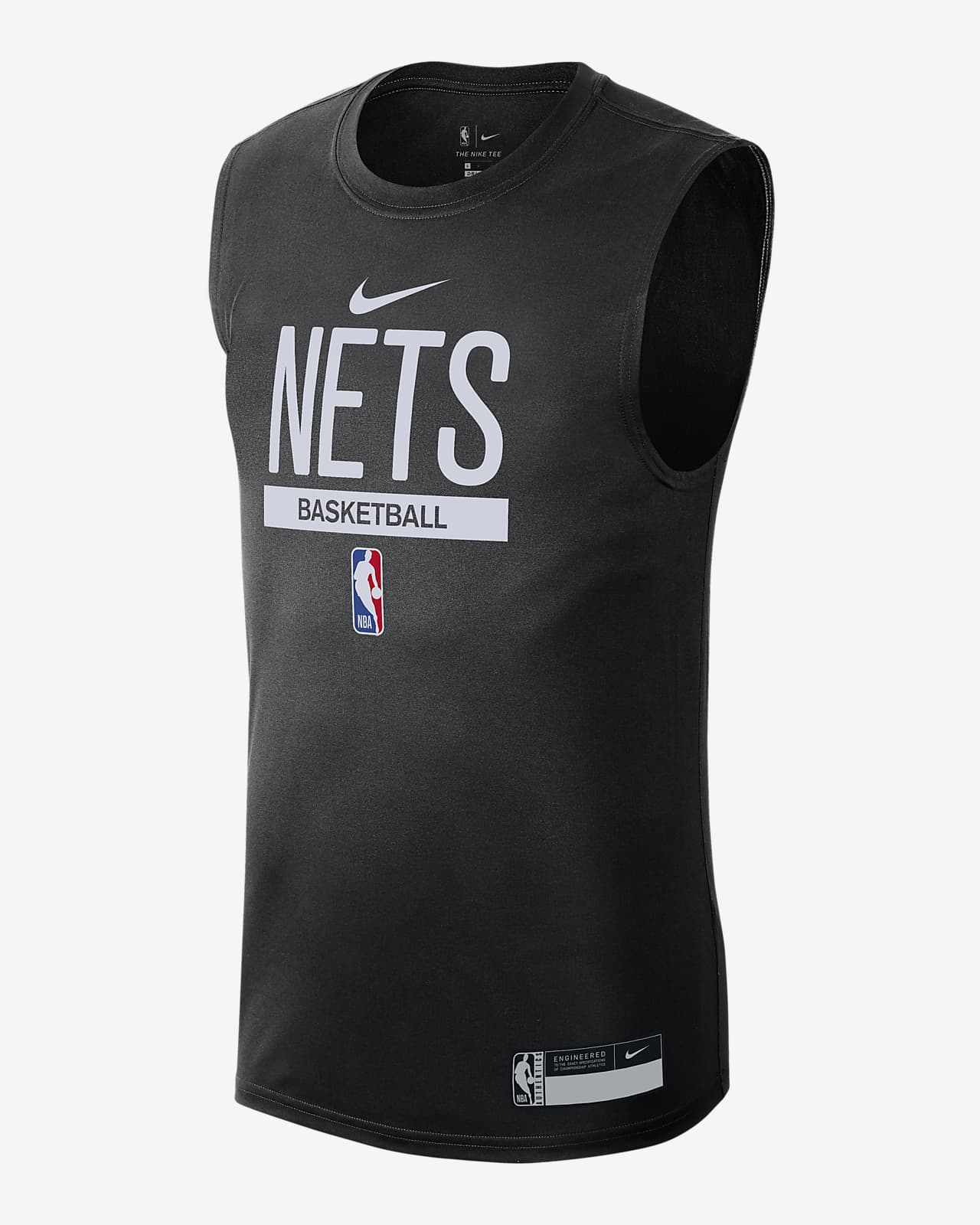 Brooklyn Nets Nike Dri-FIT ärmelloses NBA-Trainings-T-Shirt für Herren