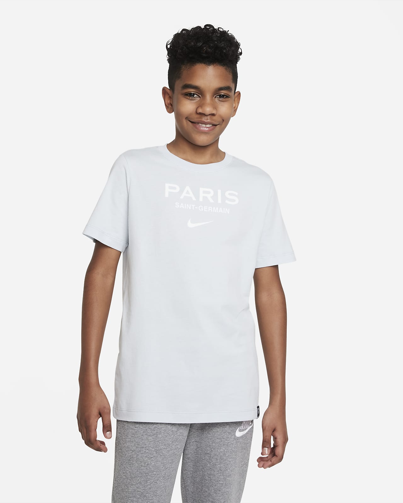 Paris Saint-Germain Swoosh Big Kids' Soccer T-Shirt