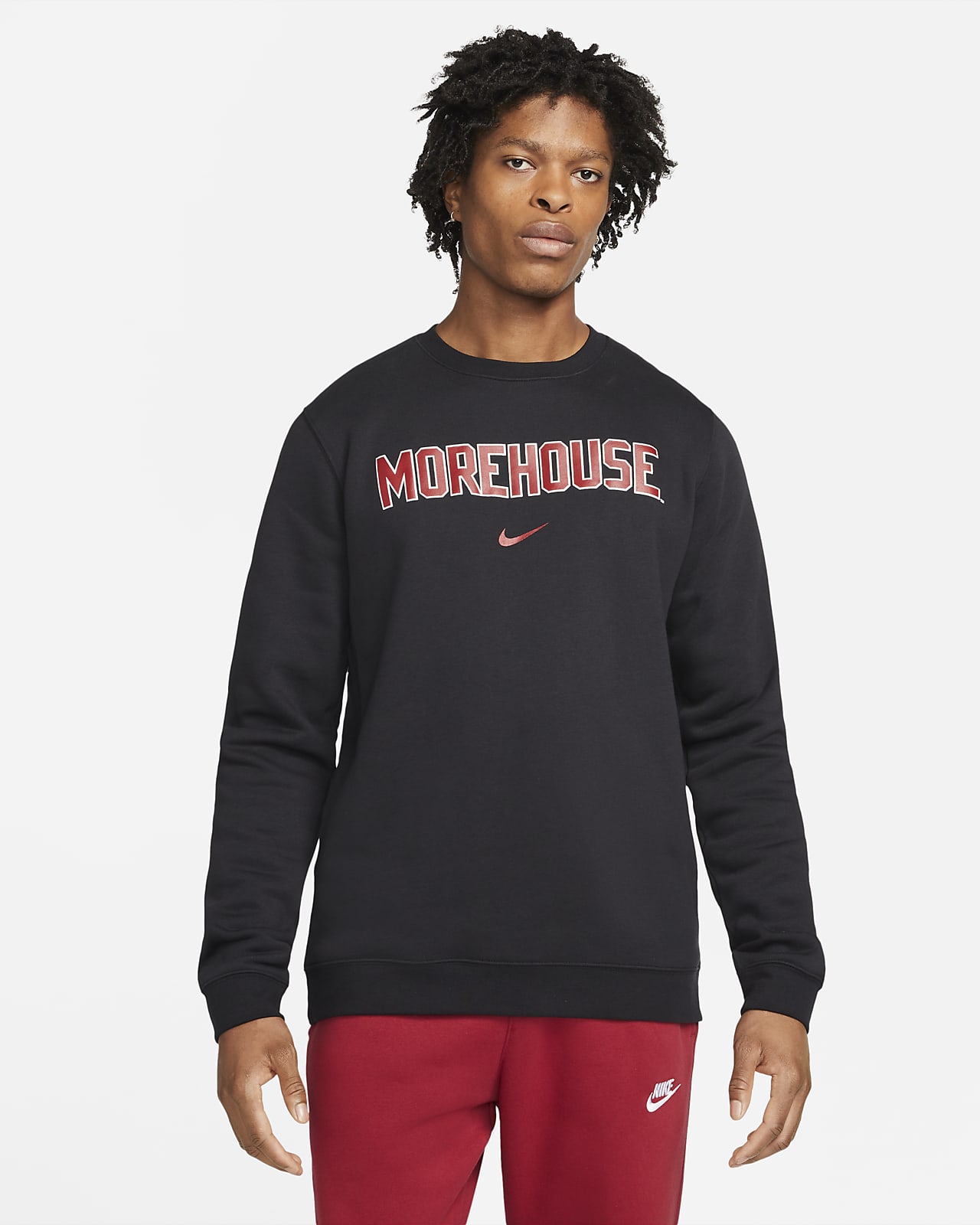 Nike College Club Fleece (Morehouse) Crew Sweatshirt