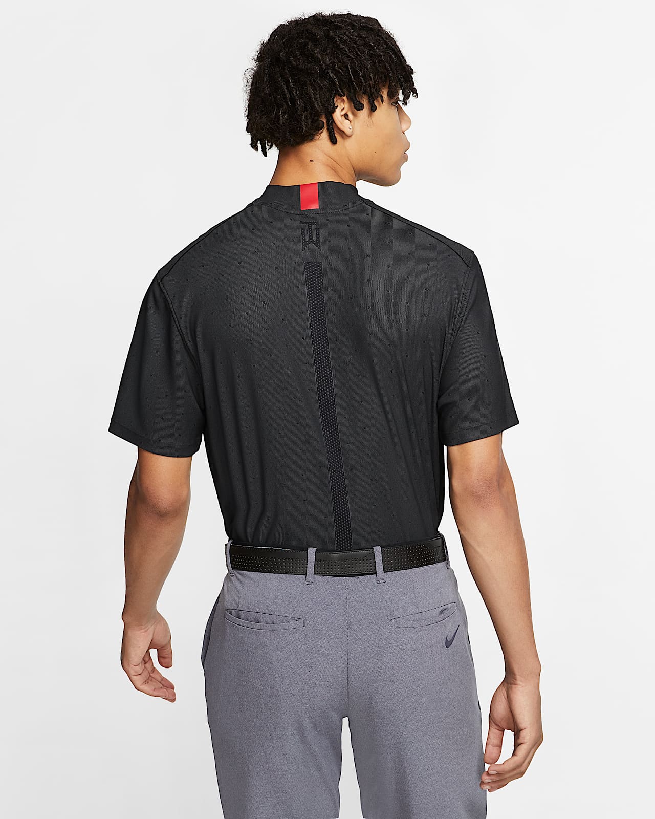 nike dri fit mock neck mens golf shirt