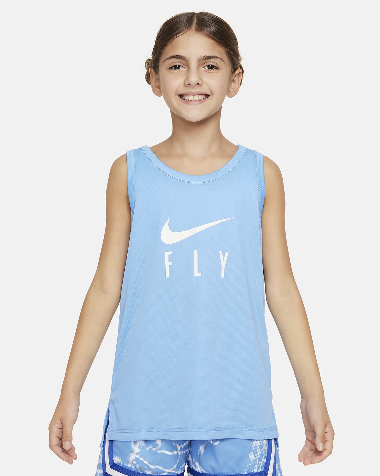 Camiseta de tirantes para niña talla grande Nike Sportswear Nike Swoosh Fly