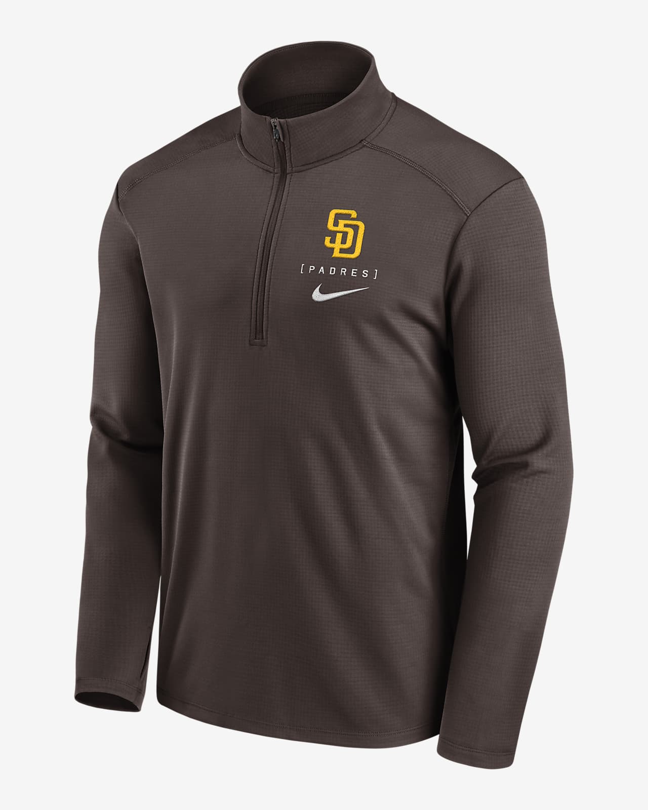 San Diego Padres Franchise Logo Pacer Men's Nike Dri-FIT MLB 1/2-Zip Jacket