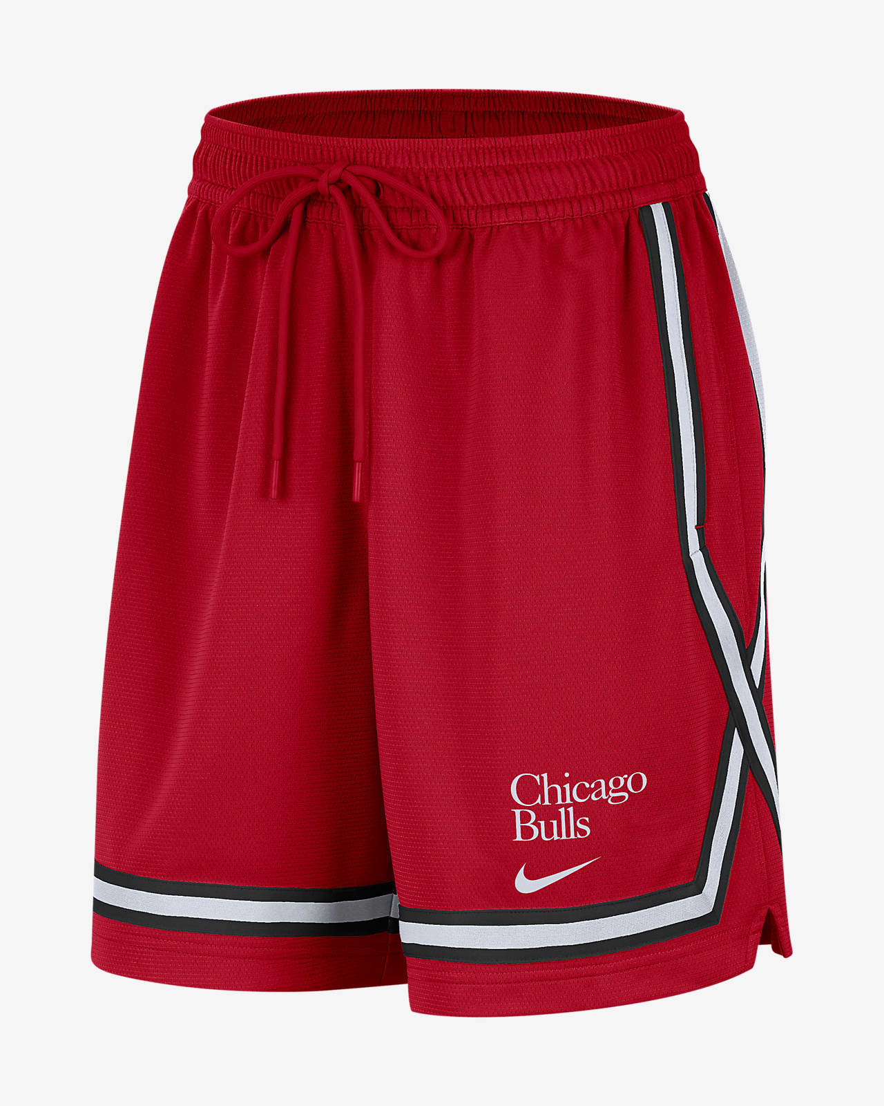 Chicago Bulls Fly Crossover Nike Dri-FIT-NBA-Basketballshorts mit Grafikprint für Damen