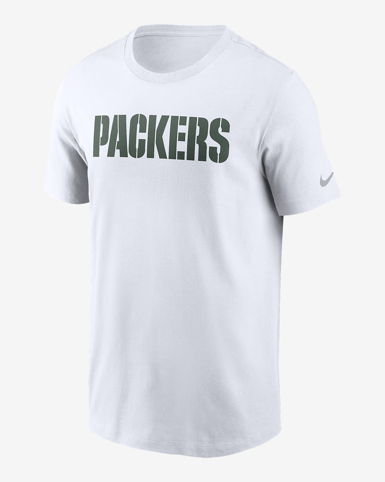 Playera Nike de la NFL para hombre Green Bay Packers Primetime Wordmark Essential