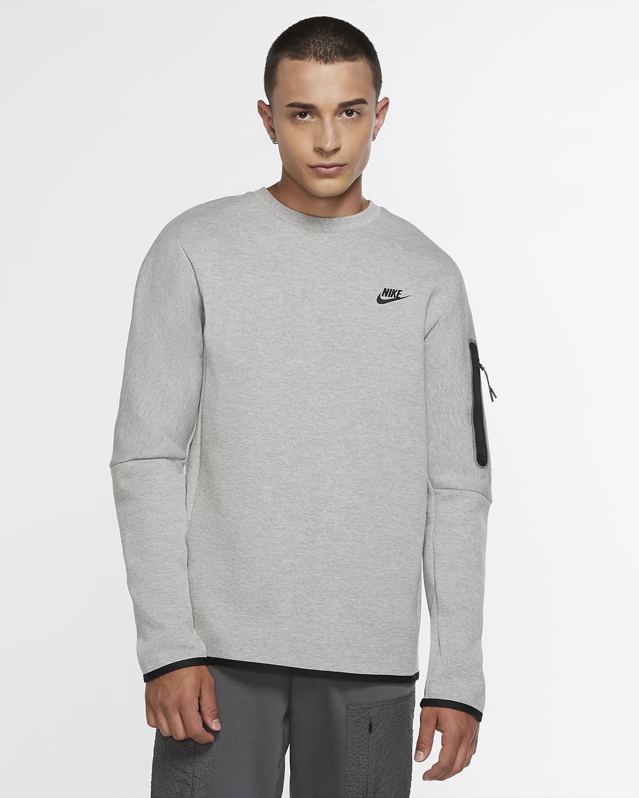 Nike Sportswear Tech Fleece sweatshirt med rund hals til herre