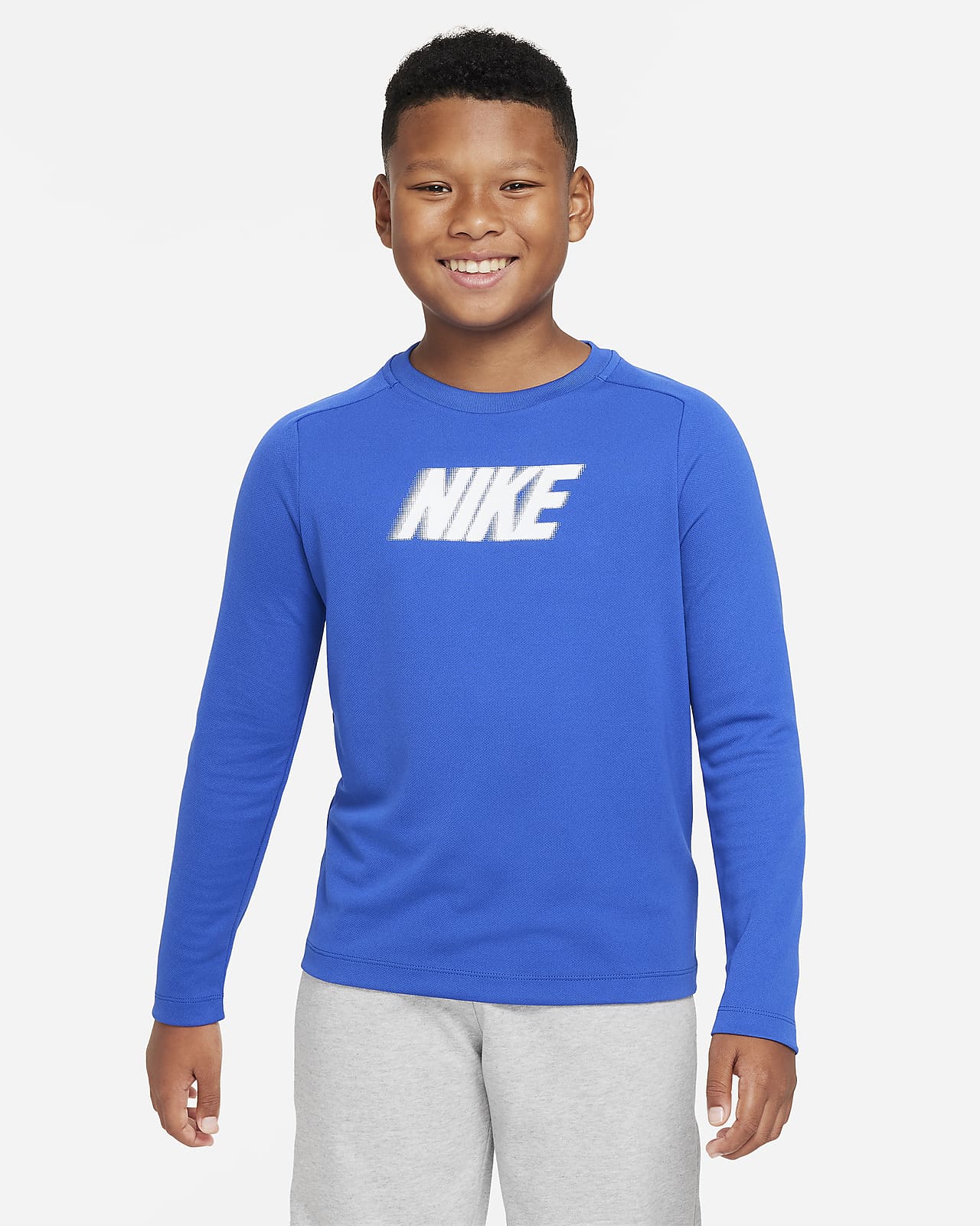 Nike Dri-FIT Multi+ Big Kids' (Boys') Long-Sleeve Top
