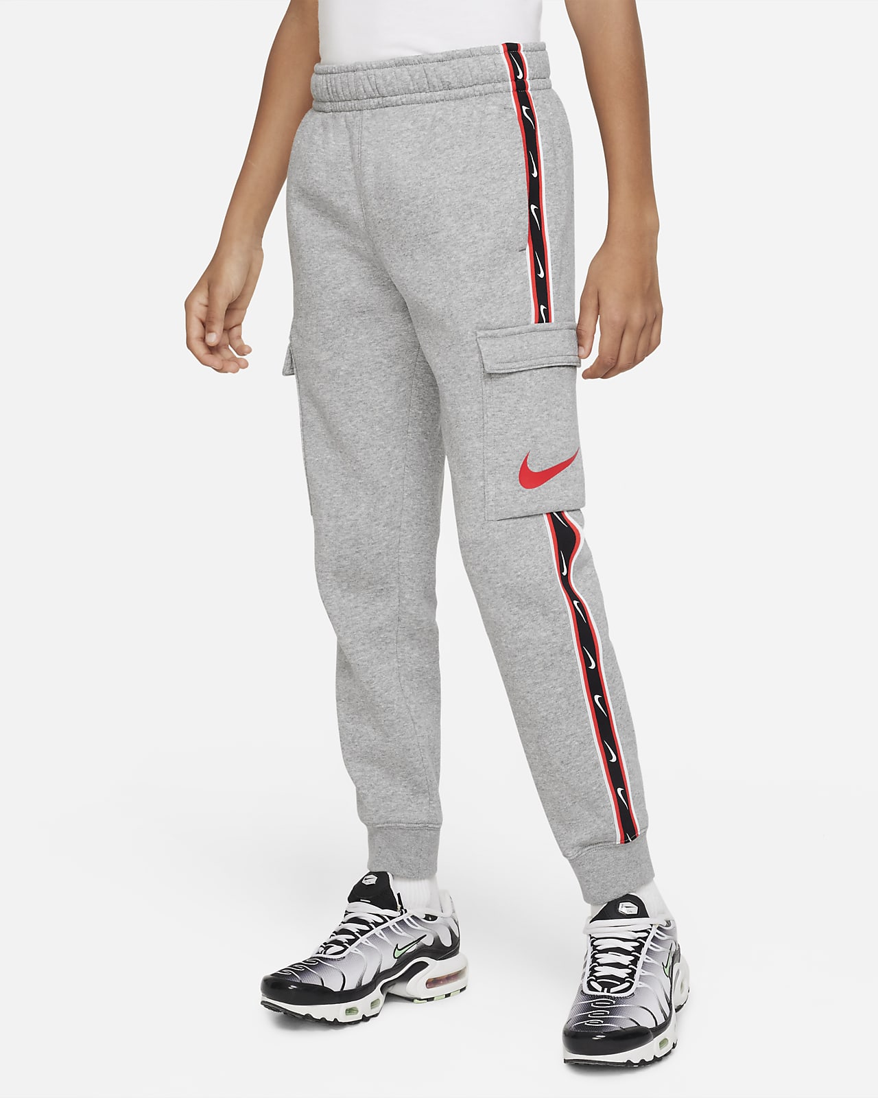 Cargobyxor Nike Sportswear Repeat i fleece för ungdom (killar)