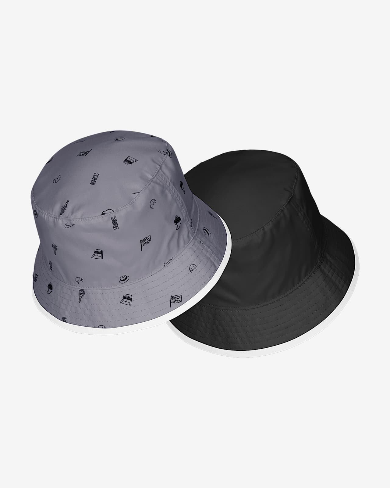 white tennis bucket hat