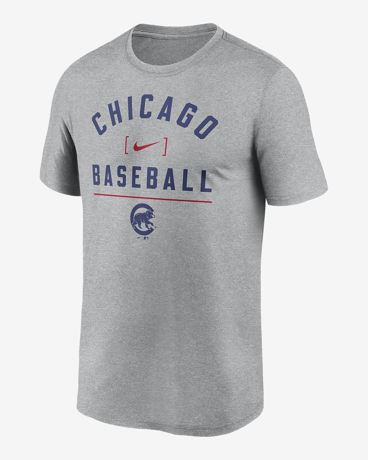 Chicago Cubs Arch Baseball Stack Men's Nike Dri-FIT MLB T-Shirt