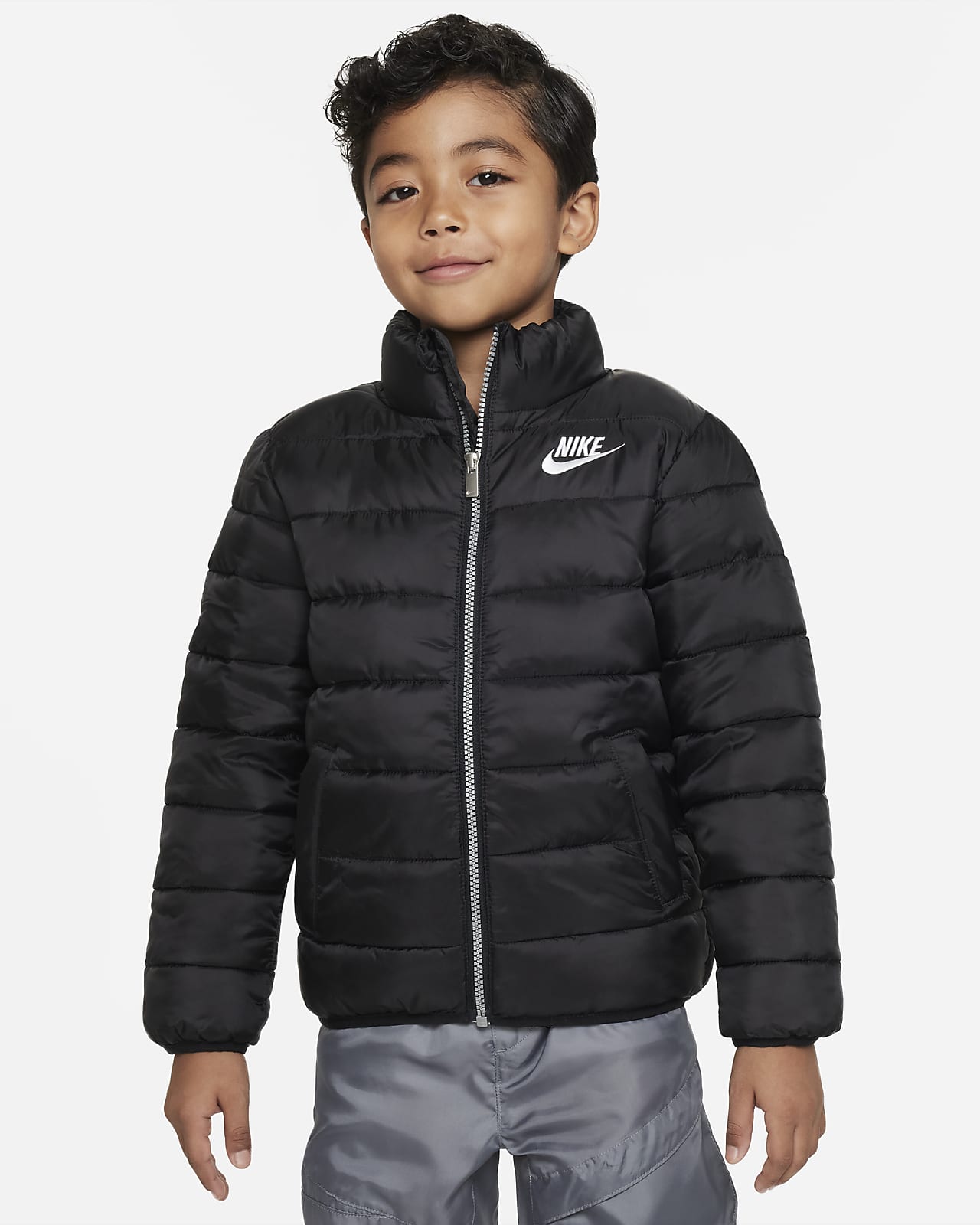 Nike Solid Puffer Jacket Little Kids' Jacket