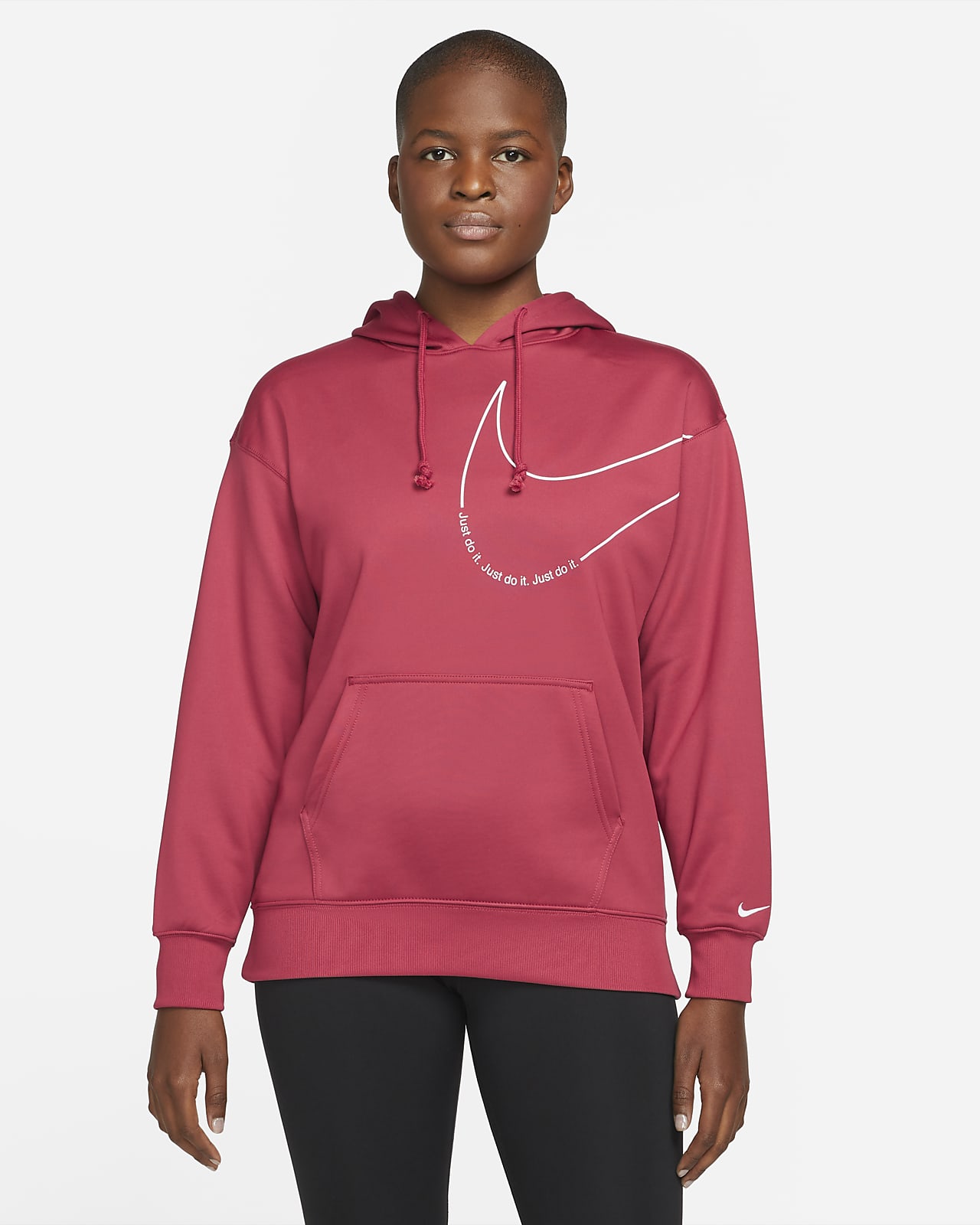 Nike Therma-FIT kapucnis, mintás, polár női edzőpulóver