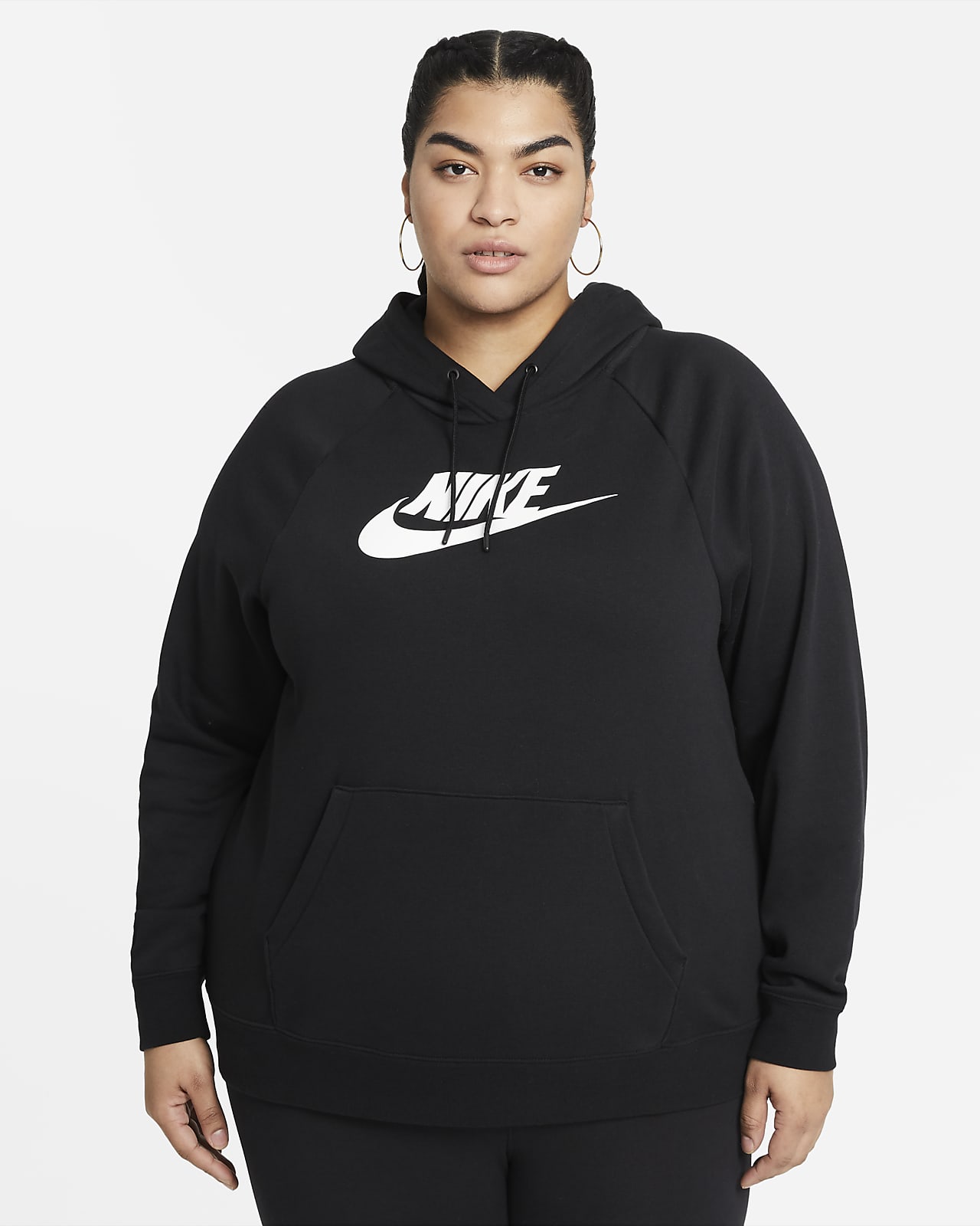 Nike Sportswear Essential Women's Hoodie (Plus Size). Nike HU